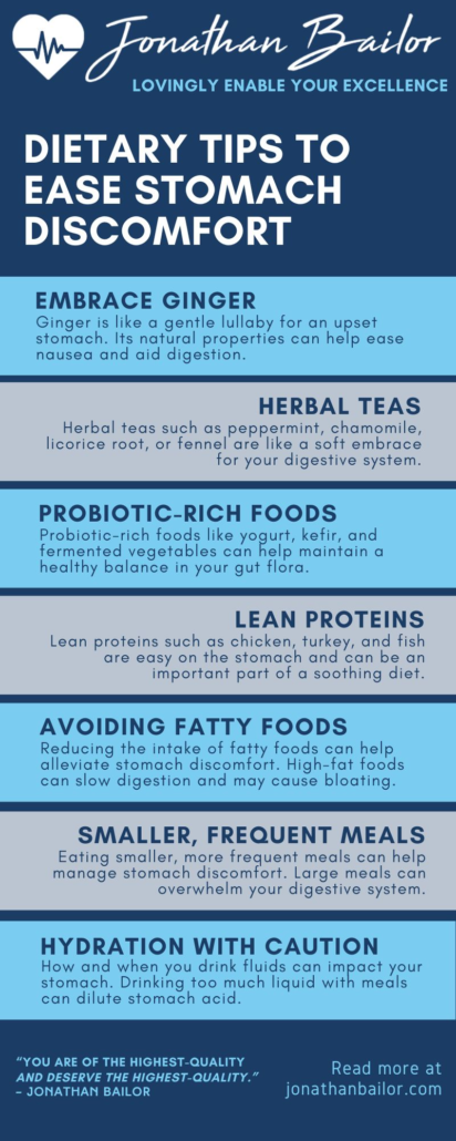 Dietary Tips to Ease Stomach Discomfort - Jonathan Bailor