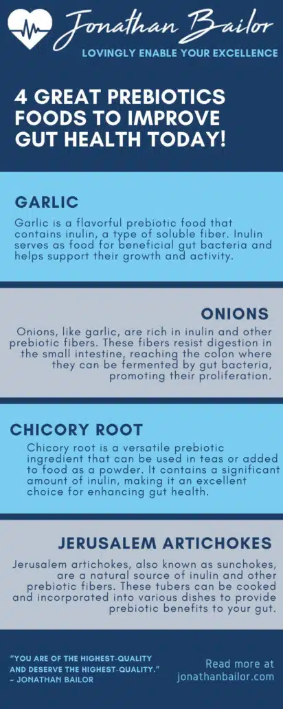 4 Great Prebiotic Foods to Improve Gut Health Today - Jonathan Bailor